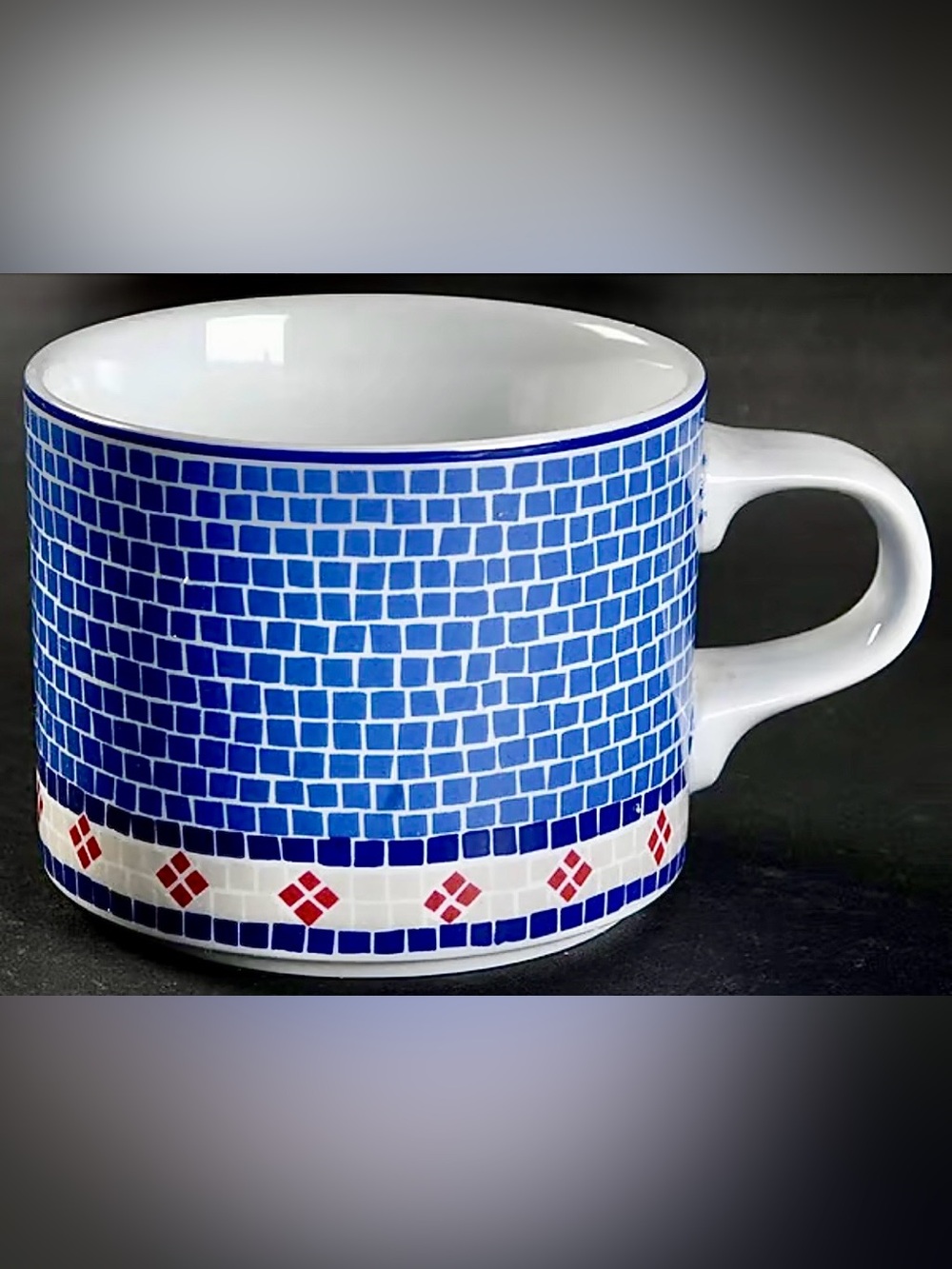 Vintage Discontinued DANSK MOSAIC Wave (Waveless version) Flat Cup